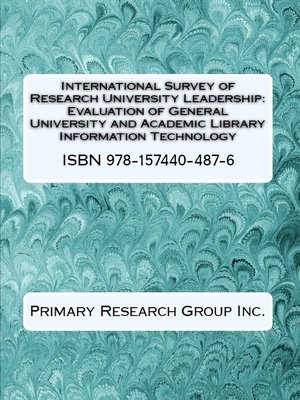 cover image of Evaluation of General University and Academic Library Information Technology